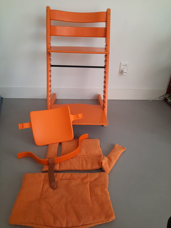 Image 1 of 2x Stokke Tripp Trapp Chairs Including Accessories