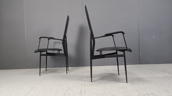 Image 1 of Chaises de salle à manger vintage S44 par Giancarlo Vegni pour Fasem, ensemble de 4, années 1980