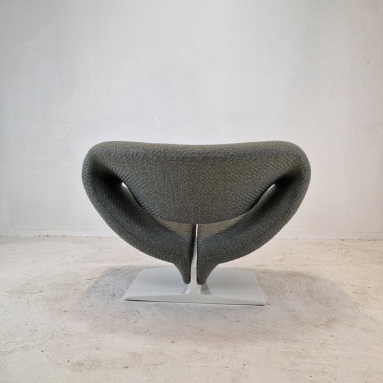 Image 1 of Chaise vintage en tissu rubané par Pierre Paulin pour Artifort, Pays-Bas 1960
