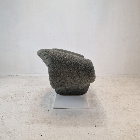 Image 1 of Chaise vintage en tissu rubané par Pierre Paulin pour Artifort, Pays-Bas 1960