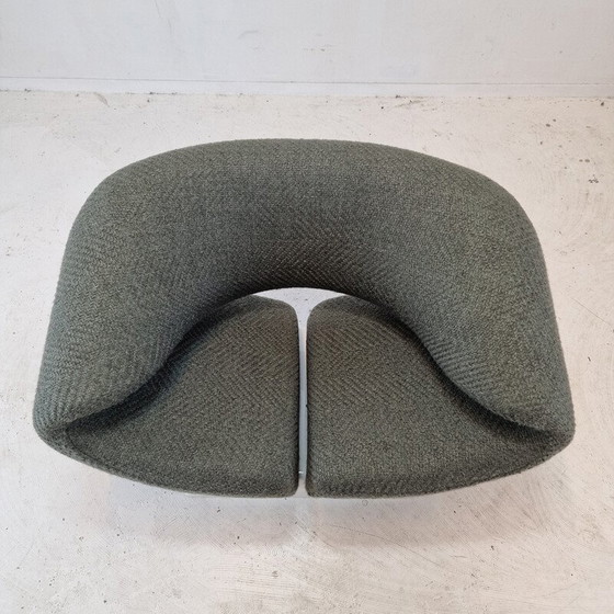 Image 1 of Chaise vintage en tissu rubané par Pierre Paulin pour Artifort, Pays-Bas 1960