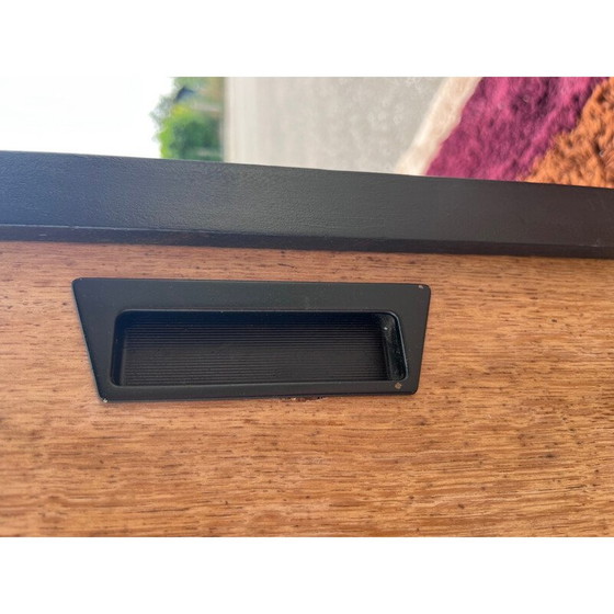 Image 1 of Buffet vintage en bois avec portes coulissantes, années 1950