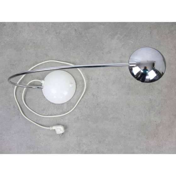 Image 1 of Lampe de table vintage chromée pour Meblo, 1980