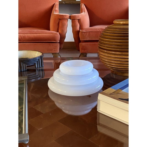 Pochette vintage "Pomeri" en cristal nuageux par Eleonore Peduzzi Riva et Vistosi Murano, Italie 1972