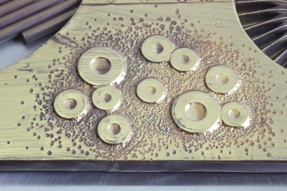 Image 1 of Composition murale brutaliste en cuivre, 1970S