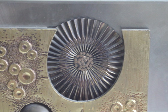 Image 1 of Composition murale brutaliste en cuivre, 1970S