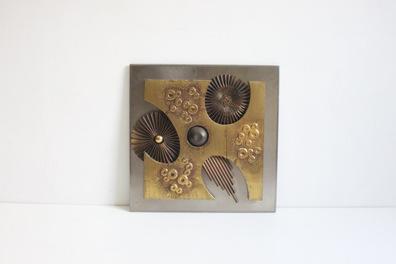 Image 1 of Composition murale brutaliste en cuivre, 1970S