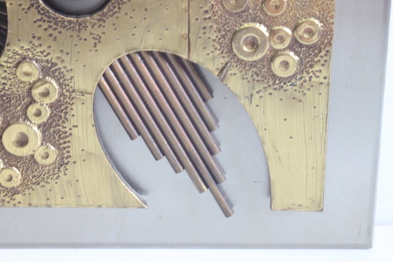 Image 1 of Composition murale brutaliste en cuivre, 1970S