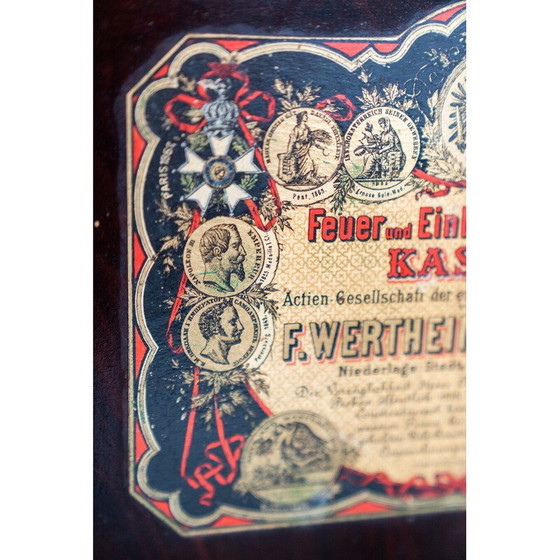 Image 1 of Coffre-fort vintage en fonte de Wertheim et C., 1890