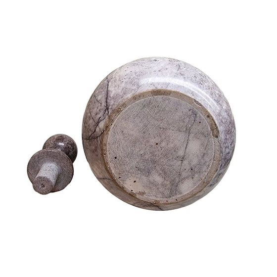 Image 1 of Bouteille vintage en marbre gris et beige