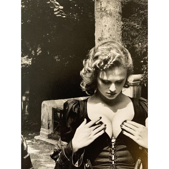 Image 1 of Photogravure vintage "Père Lachaise, Tombeau de Talma, Paris" par Helmut Newton