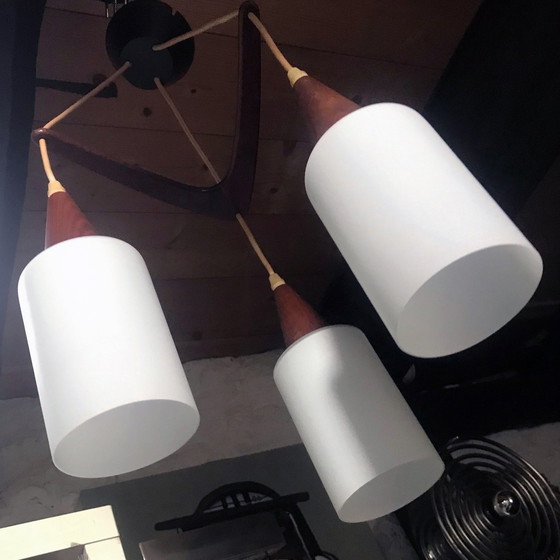 Image 1 of Suspension Vintage • Boomerang • Louis Kalff • Philips • Space Age • 1960