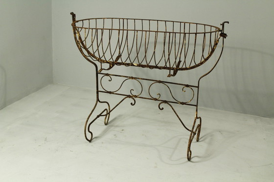 Image 1 of Berceau Vintage en acier, 19ème siècle