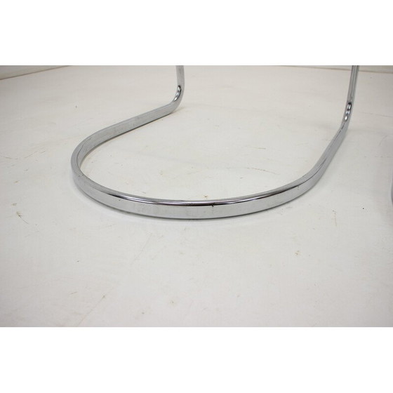 Image 1 of Ensemble de 3 chaises chromées vintage par Gastone Rinaldi, Italie 1960