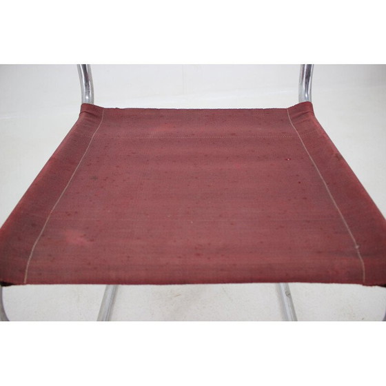 Image 1 of Chaise vintage Bauhaus par Mart Sam en chrome années 1930