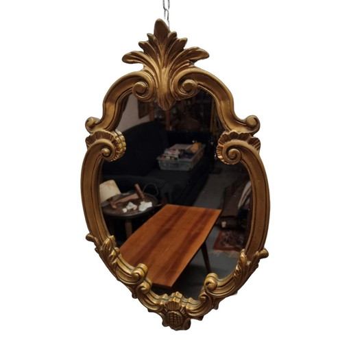 Miroir à crête de style rococo