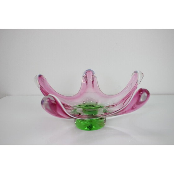 Image 1 of Bol en verre vintage par Josef Hospodka pour Chribska Glassworks, Tchécoslovaquie 1960