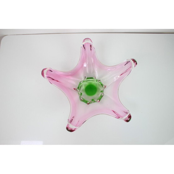 Image 1 of Bol en verre vintage par Josef Hospodka pour Chribska Glassworks, Tchécoslovaquie 1960
