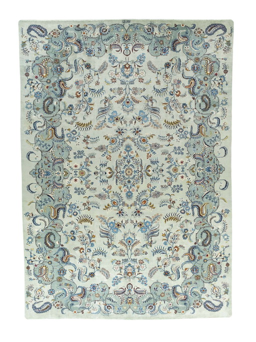 Tapis d'Orient Keshan liège noué à la main - 406 X 286 cm