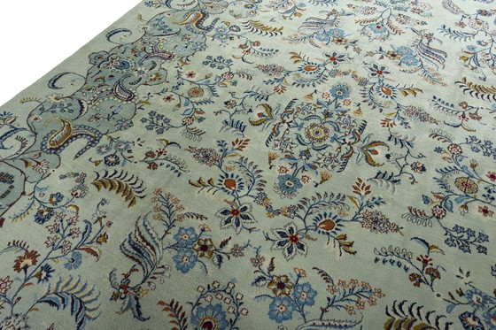 Image 1 of Tapis d'Orient Keshan liège noué à la main - 406 X 286 cm