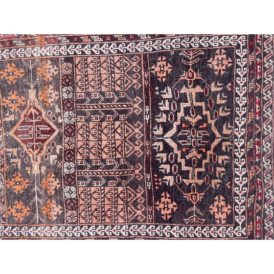 Image 1 of Tapis vintage afghan noué à la main, 1970