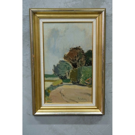 Image 1 of Peinture scandinave vintage par Gigeon Isaksson, 1960s