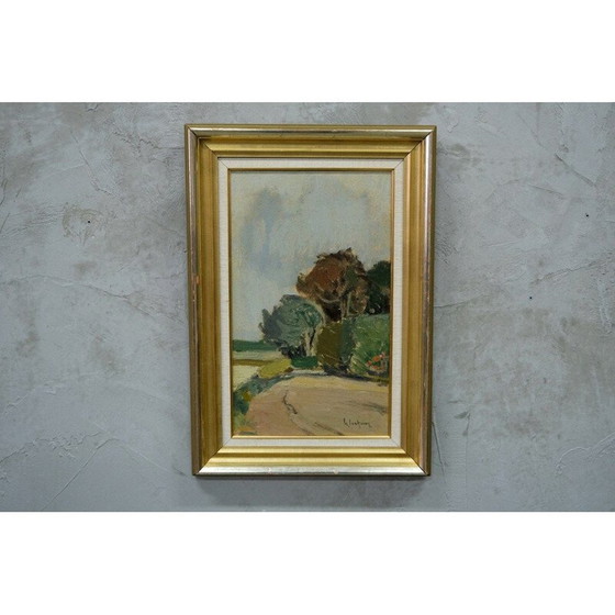 Image 1 of Peinture scandinave vintage par Gigeon Isaksson, 1960s