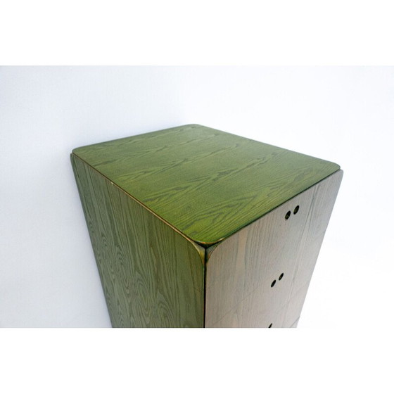 Image 1 of Commode haute en bois vert du Mid Century par Derk Jan de Vries