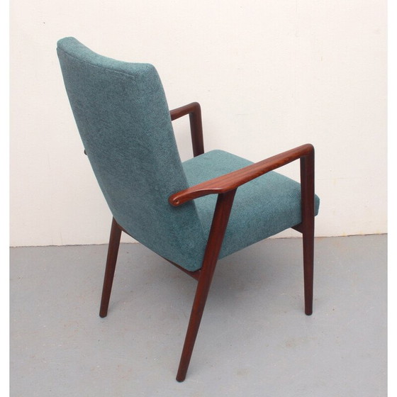 Image 1 of Fauteuil vintage en teck et tissu, 1960