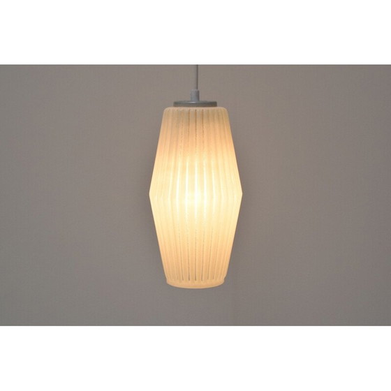 Image 1 of Suspension en verre vintage, tchèque 1960