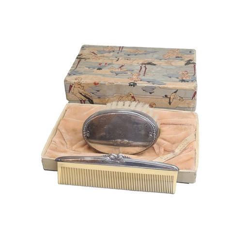 Set de naissance vintage en argent sterling, années 1950