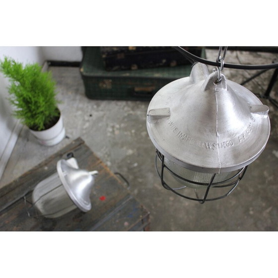 Image 1 of Lampe industrielle vintage modèle C-200OW par Polam Gdańsk, Pologne 1960