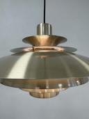 Lampe pendante danoise vintage en laiton