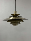 Lampe pendante danoise vintage en laiton