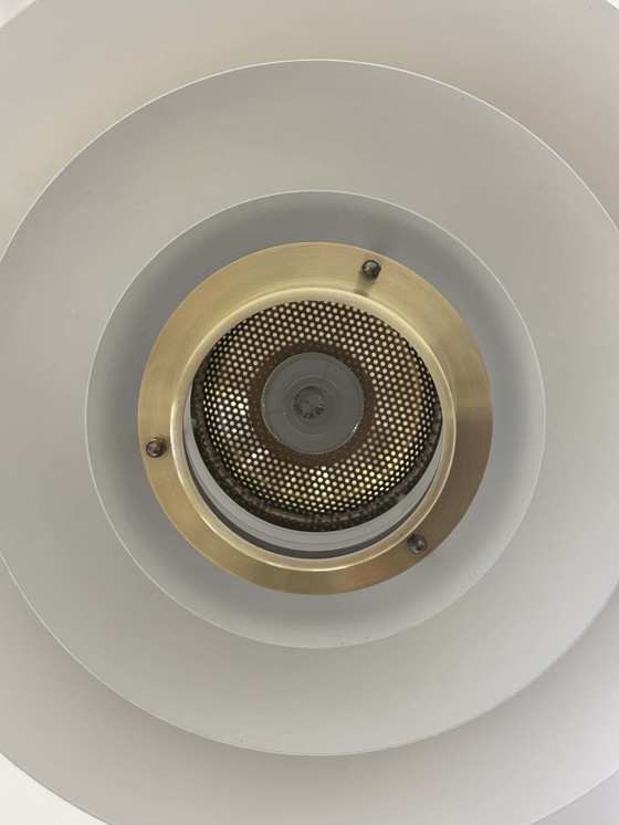 Image 1 of Lampe pendante danoise vintage en laiton