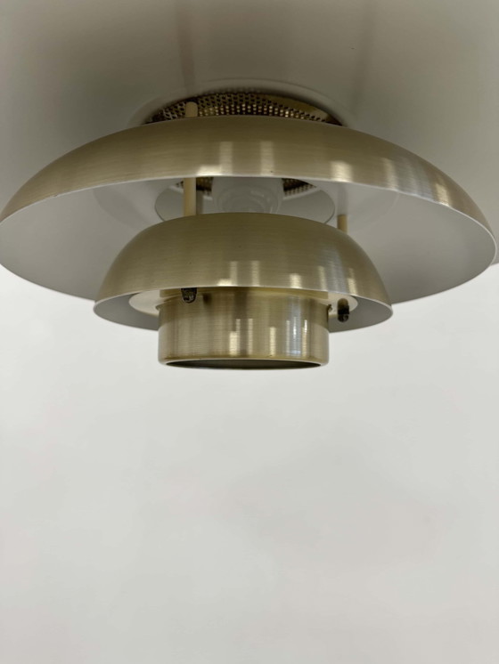 Image 1 of Lampe pendante danoise vintage en laiton