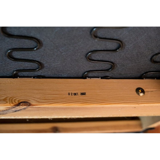 Image 1 of Canapé vintage 2 places en cuir noir, Danemark 2002