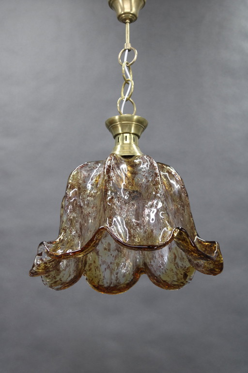 Grande lampe suspendue en verre de Murano des années 1980, Italie