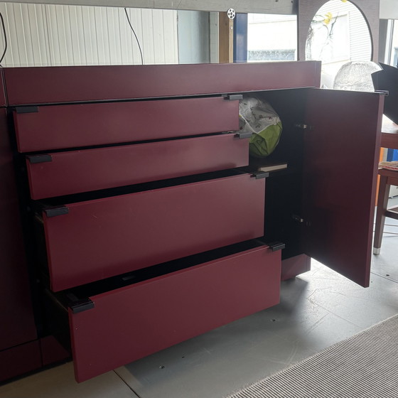 Image 1 of Pastoe Sideboard L-Series Wine red