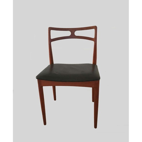 Image 1 of Ensemble de 4 chaises vintage en teck Inc. par Johannes Andersen, Danemark