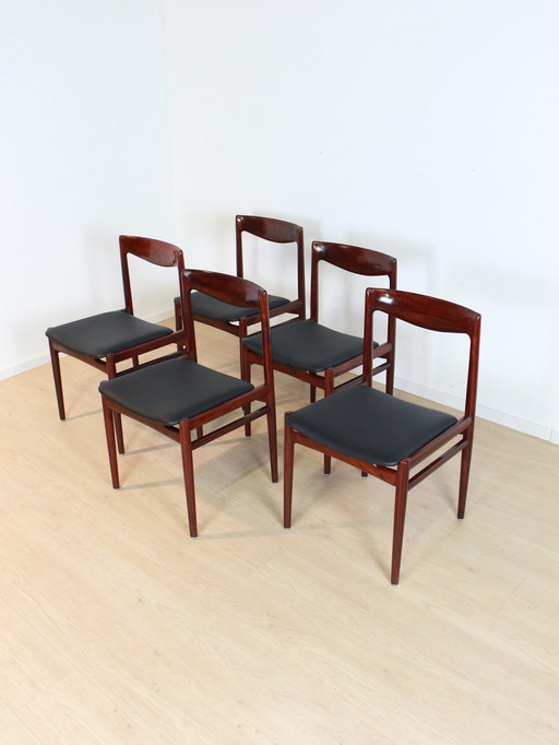 5X Chaises de salle à manger Lübke