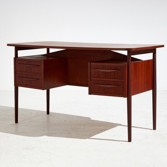 Image 1 of Bureau vintage en teck par Gunnar Nielsen Tibergaard, 1960