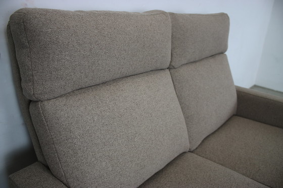 Image 1 of Cor Conseta Canapé deux places Gris Uni Tissu Canapé haut dossier Neub.