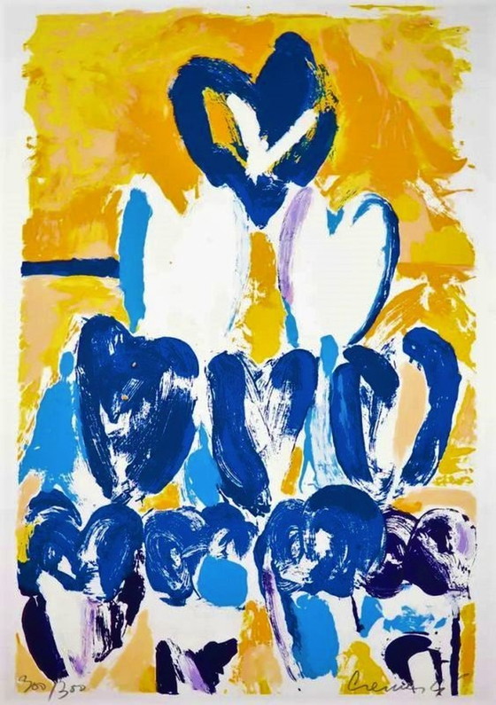 Image 1 of Jan Cremer ---Sérigraphie couleur ---Tulipes d'hiver