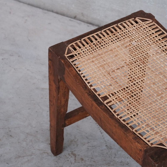 Image 1 of Chandigarh Tabouret en bois vintage
