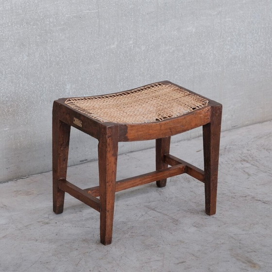Image 1 of Chandigarh Tabouret en bois vintage