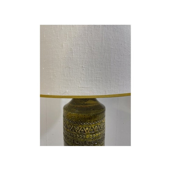 Image 1 of Lampe de bureau vintage Bitossi en céramique verte, Italie