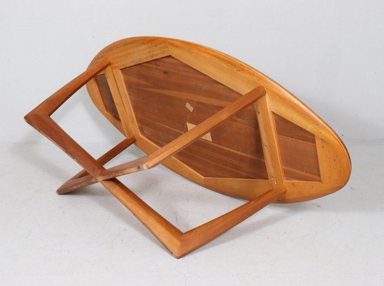 Image 1 of Table basse/table à café elliptique/ovale de Kondor Möbel, Allemagne, années 1960