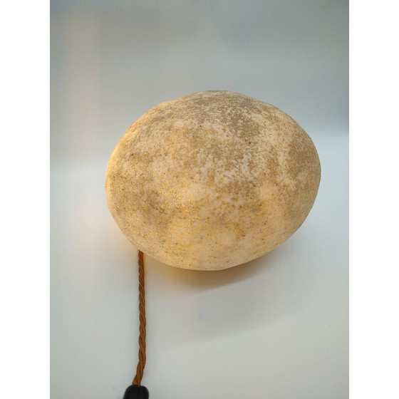 Image 1 of Vintage Galet fiberglass table lamp by André Cazenave, France