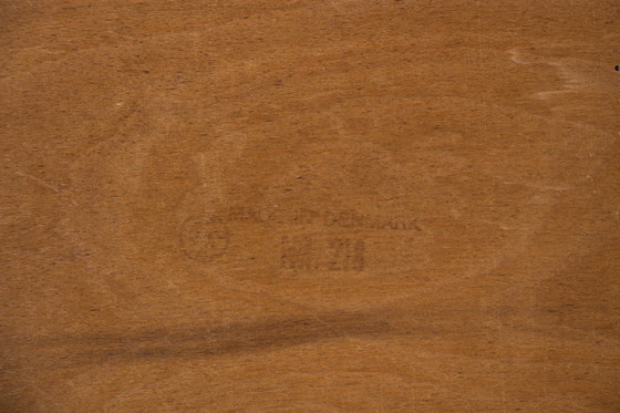 Image 1 of Un Fauteuil, Rocking Chair, En Teck Laqué Et Tissu Modèle 218 Par Thomas Harlev Pour Farstrup Savvaek 1960.